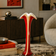 Murano Vase Soliflore "Coral" Vintage 60's Italy