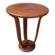 1930 Art Deco pedestal table in solid walnut