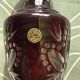 Ruby red cut Bohemian crystal vase - Bohemia Crystal