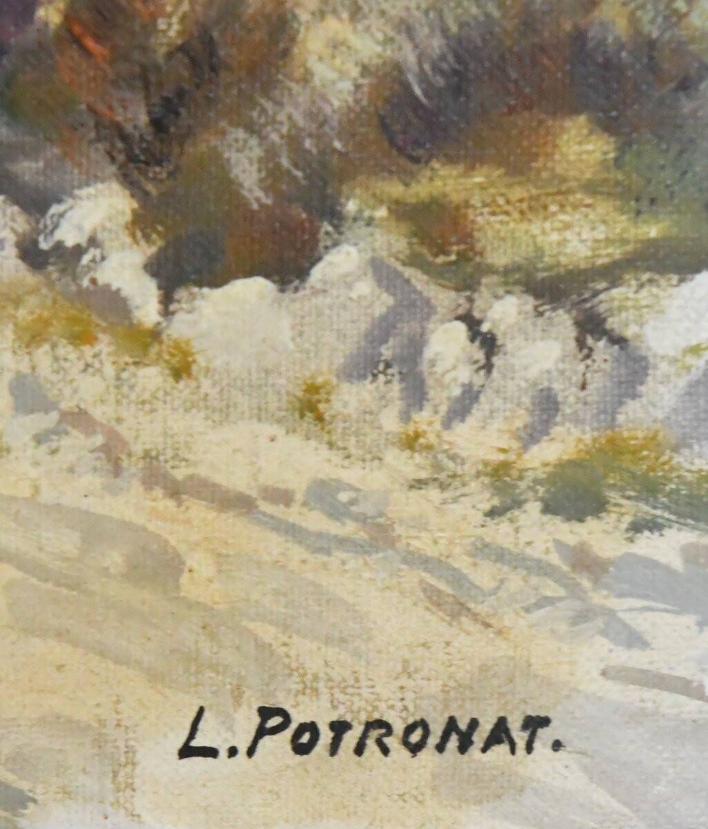 Lucien POTRONAT (1889-1973) "Landscape of the Côte d'Azur" Oil on canvas