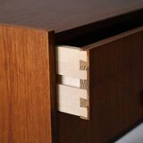 Vintage 1960s nightstand with two drawers