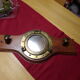 Marine style coat rack with porthole mirror