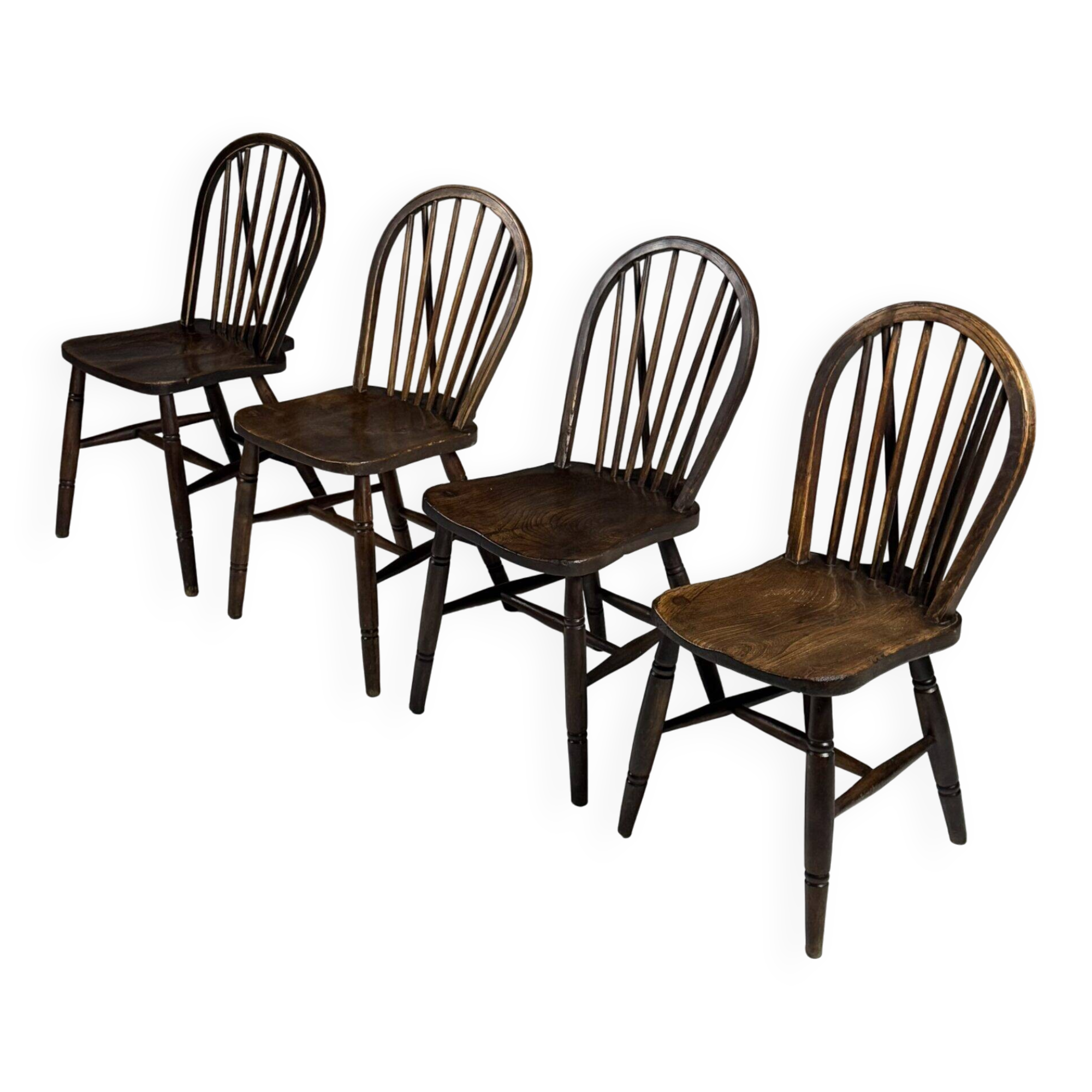 Set of 4 Windsor dining chairs