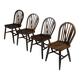 Set of 4 Windsor dining chairs