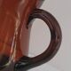60's amber glass pitcher