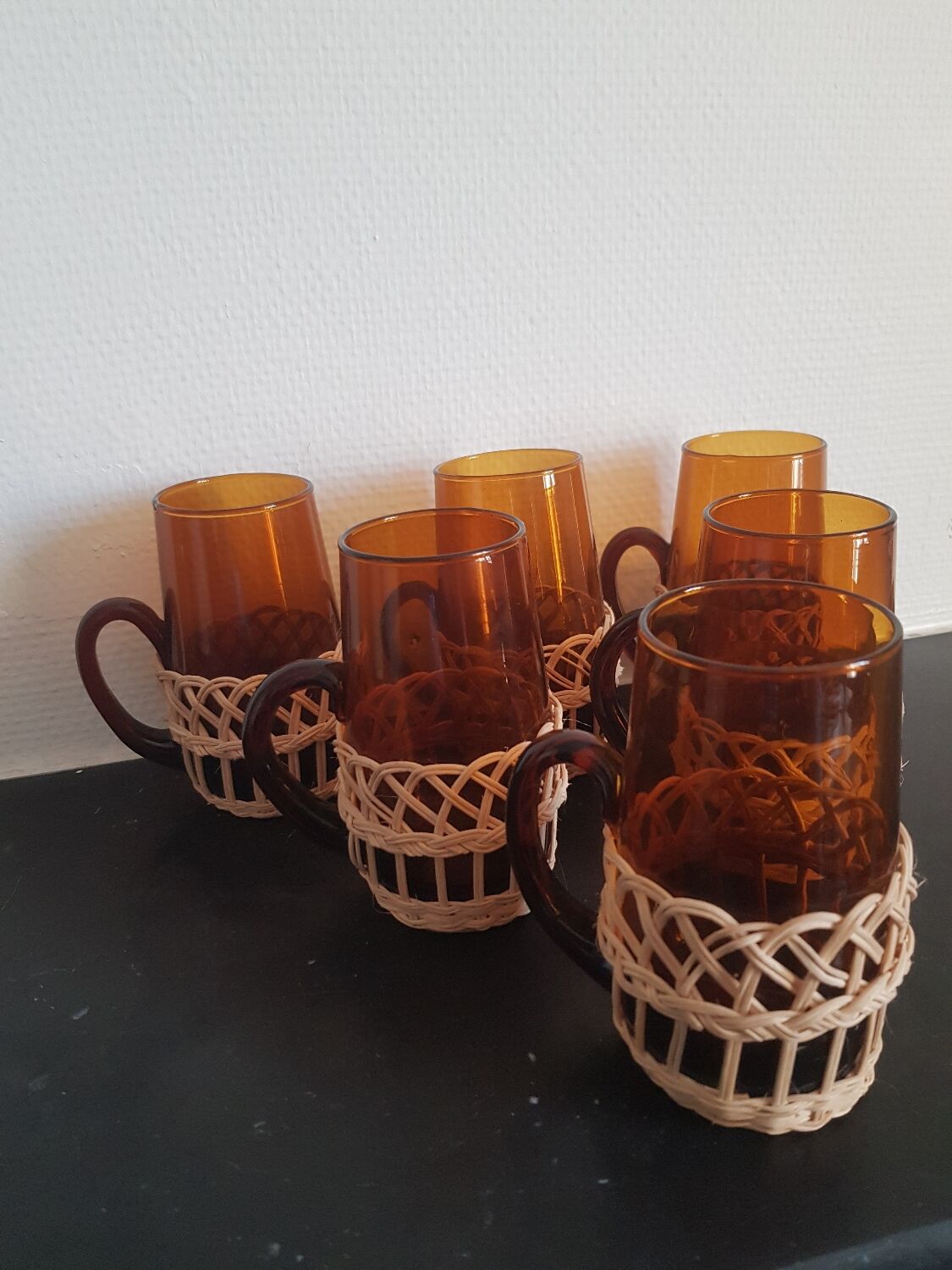 Lot de 6 verres vintage