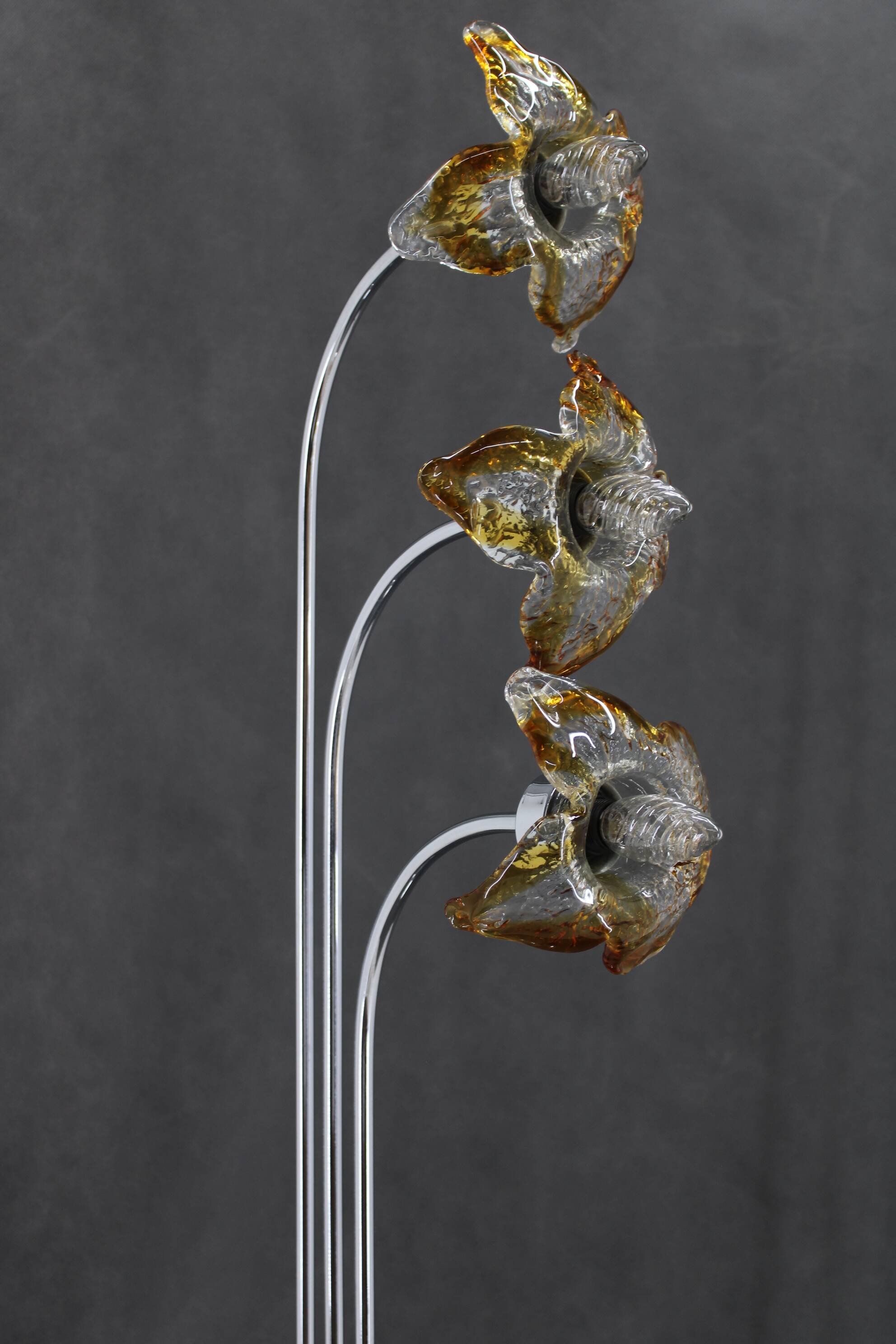 1980s Floor Lamp with Murano Glass ,Italy