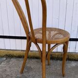 Chaise bistrot en bois courbé et cannage Horgen Glaris, Suisse vers 1900