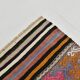 5x8 Kilim Colorful Striped Vintage Wool Kilim Rug, 160x232 Cm