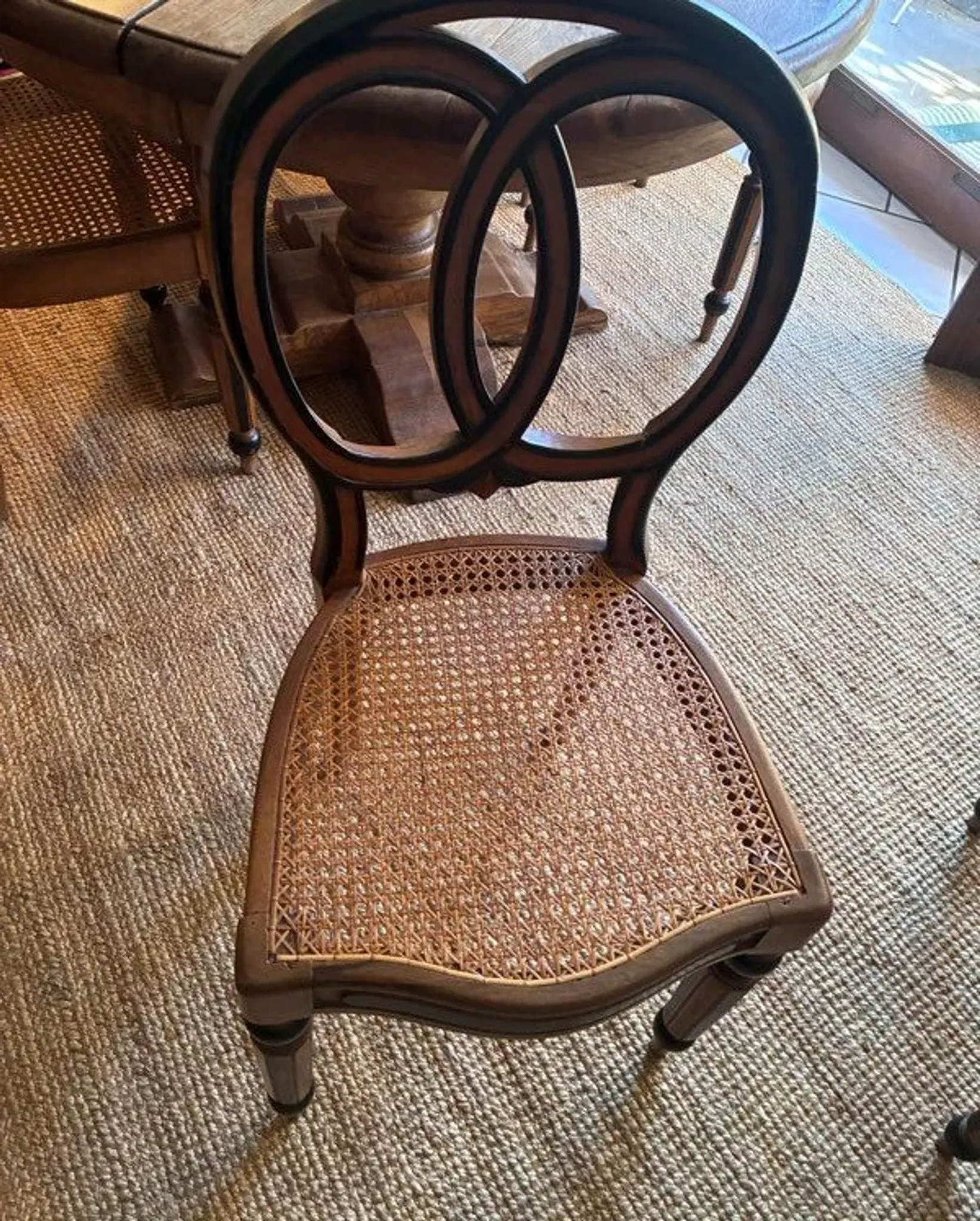Chaises Médaillon Napoléon III- Cannage fait main
