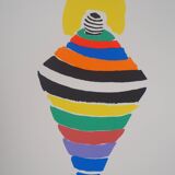 Sonia Delaunay: Top-dress, Rio - Signed lithograph
