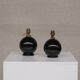 Pair of French Mid-Century Ceramic Petite Table Lamps