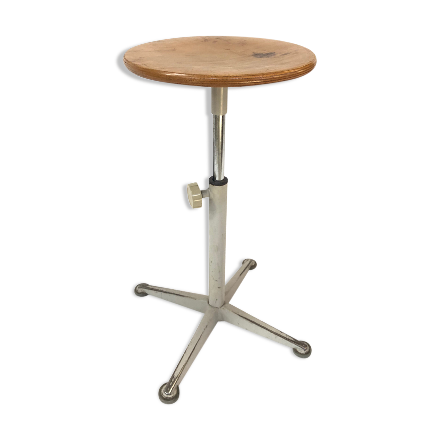 Vintage stool work tabouret by Friso Kramer Ahrend de Cirkel