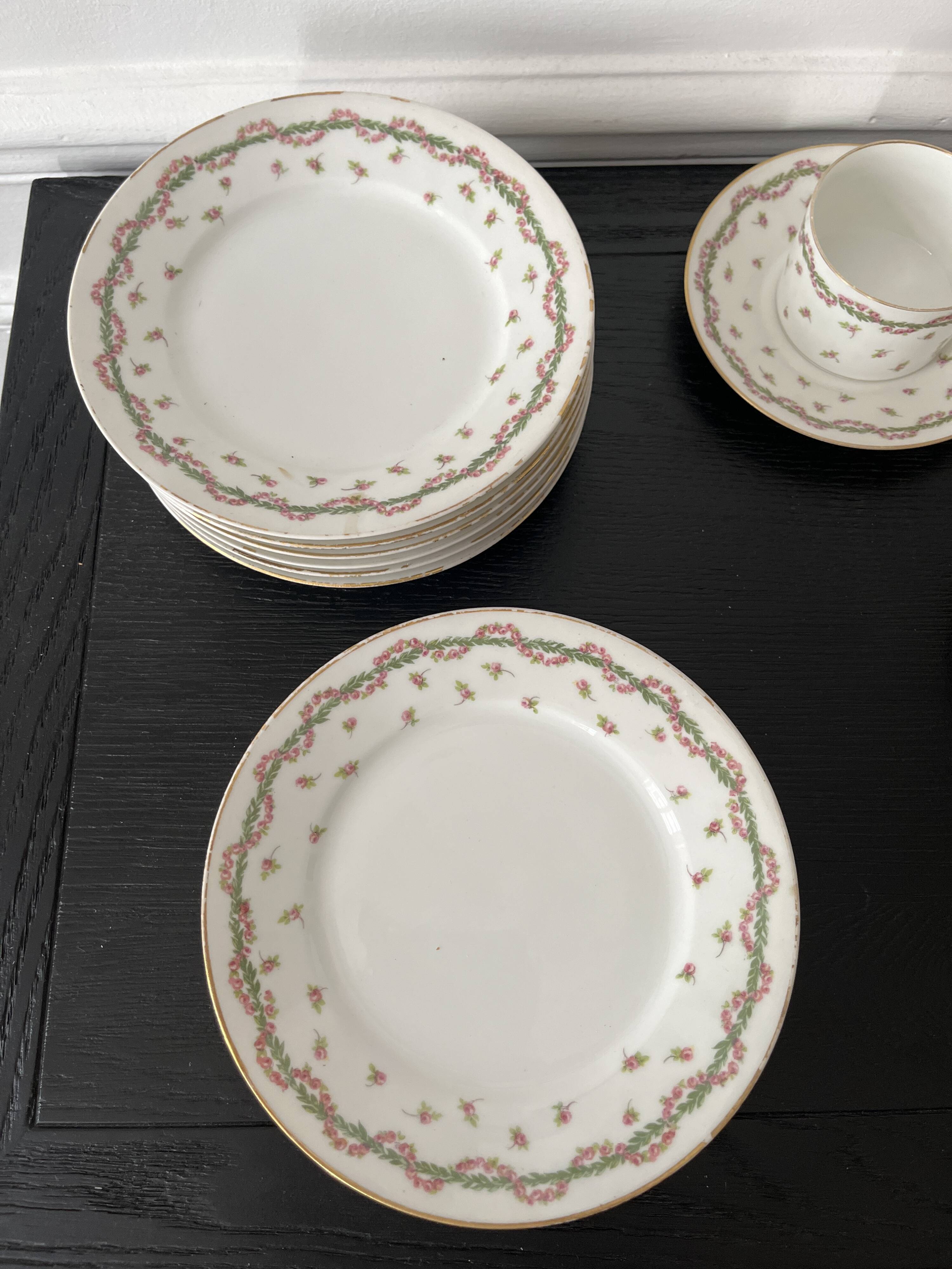 10 dessert plates -À la paix, Paris- 1900 -Limoges
