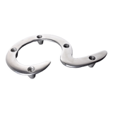 Zigzag candle holder by Matthew Hilton, aluminium, England, 1980