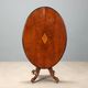 Antique walnut table with marquetry top, United Kingdom, 19th century.