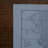 Original lithograph on the annual distribution of rainfall