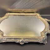 Silver metal mirror tray