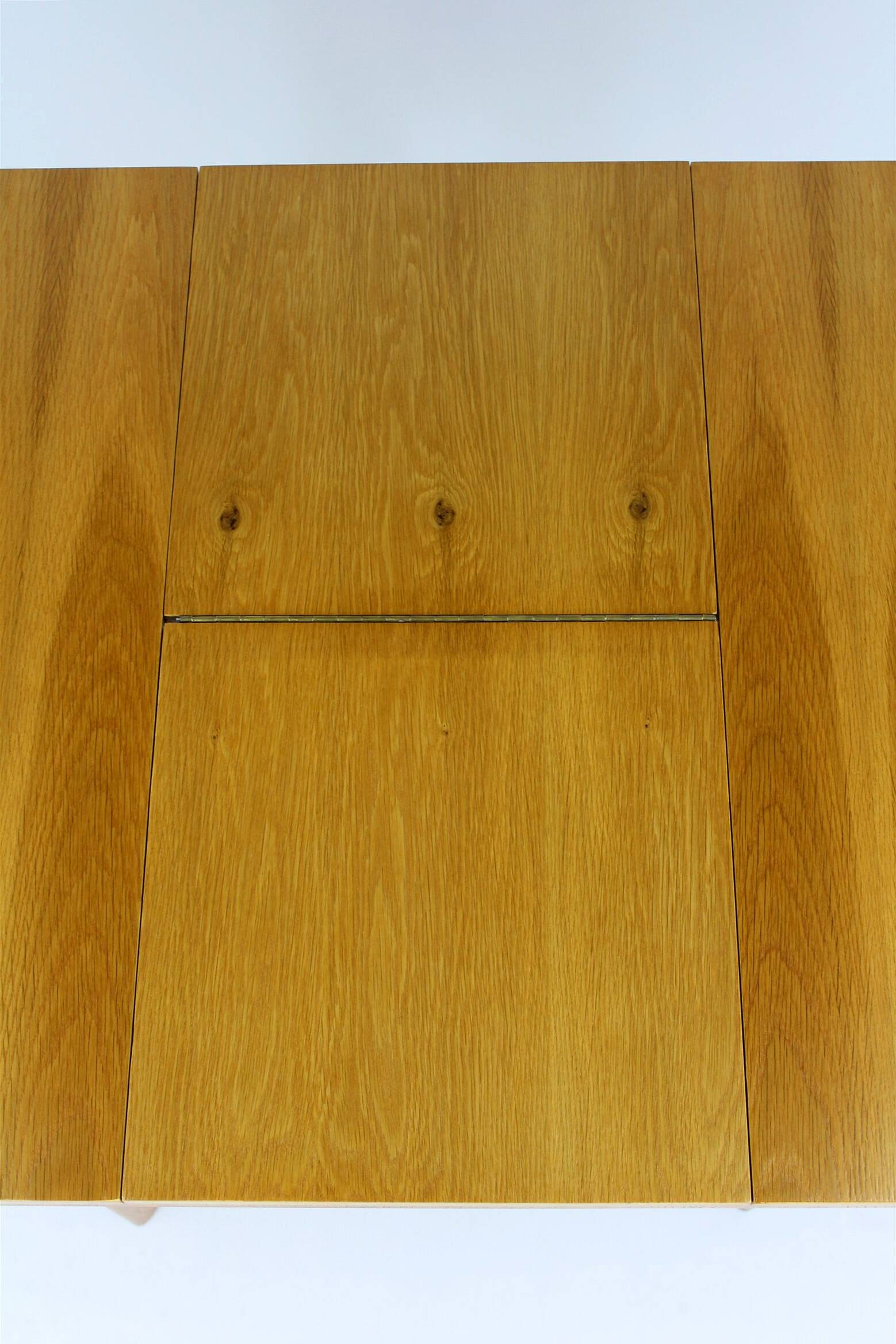Restored Square Oak Veneered Folding Table from Jitona, 1960s