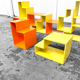 Ensemble de blocs sculpturaux, années 1970
