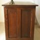 Vintage oak desk with its stool.