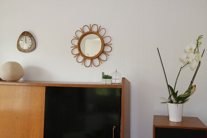 Rattan mirror flower 50cm