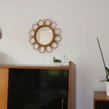 Rattan mirror flower 50cm