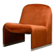 Giancarlo Piretti Alky Lounge Chair in Autumn Velvet for Anonima Castelli, Italy