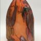 Daniel baroy blown glass vase, signed