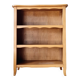 Honey-coloured antique wooden bookcase - antique library