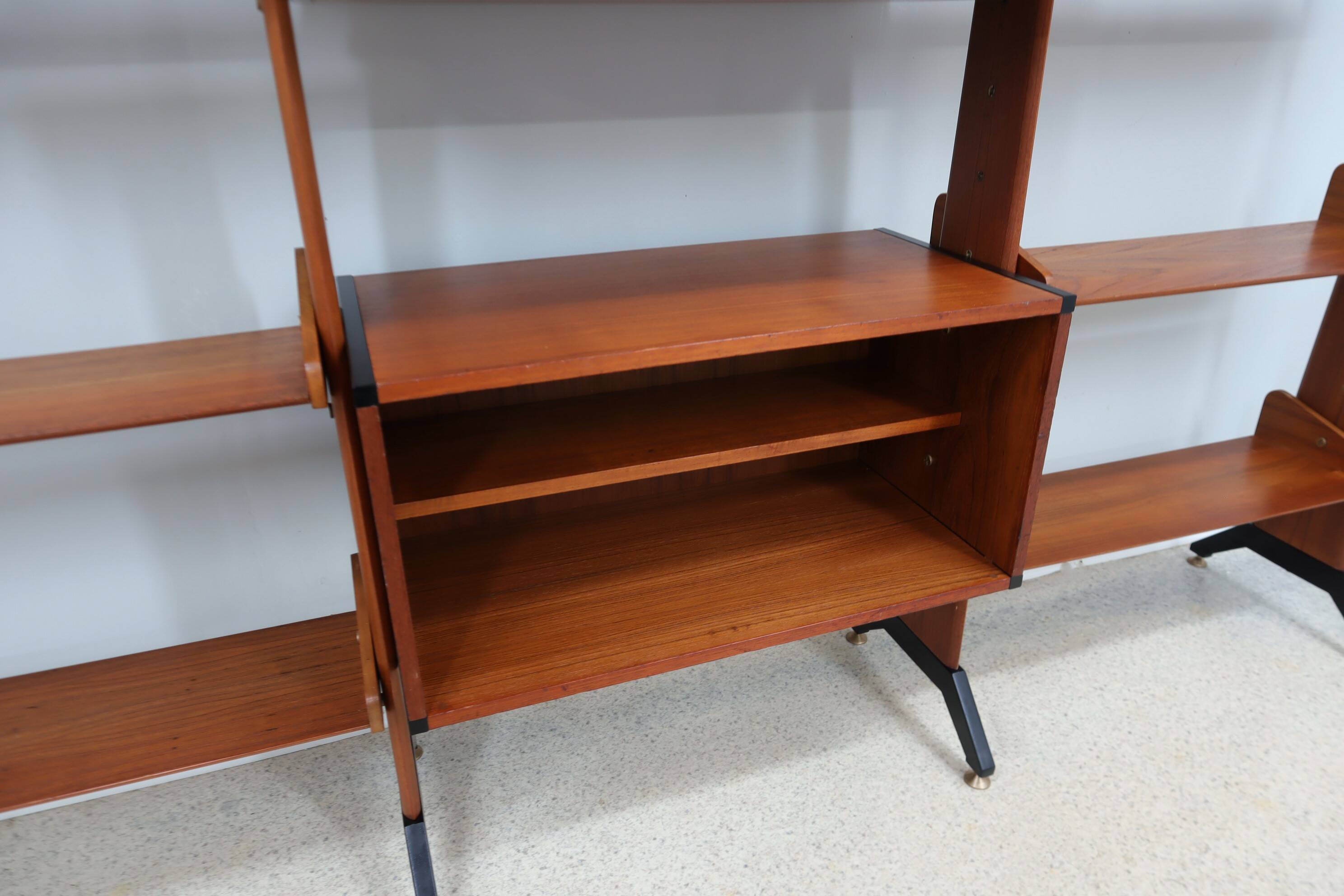 Mid century teak bookcase / shelves AV Arredamenti 1960s