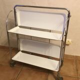 Table serving bar rolling foldable trolley vintage 60-70