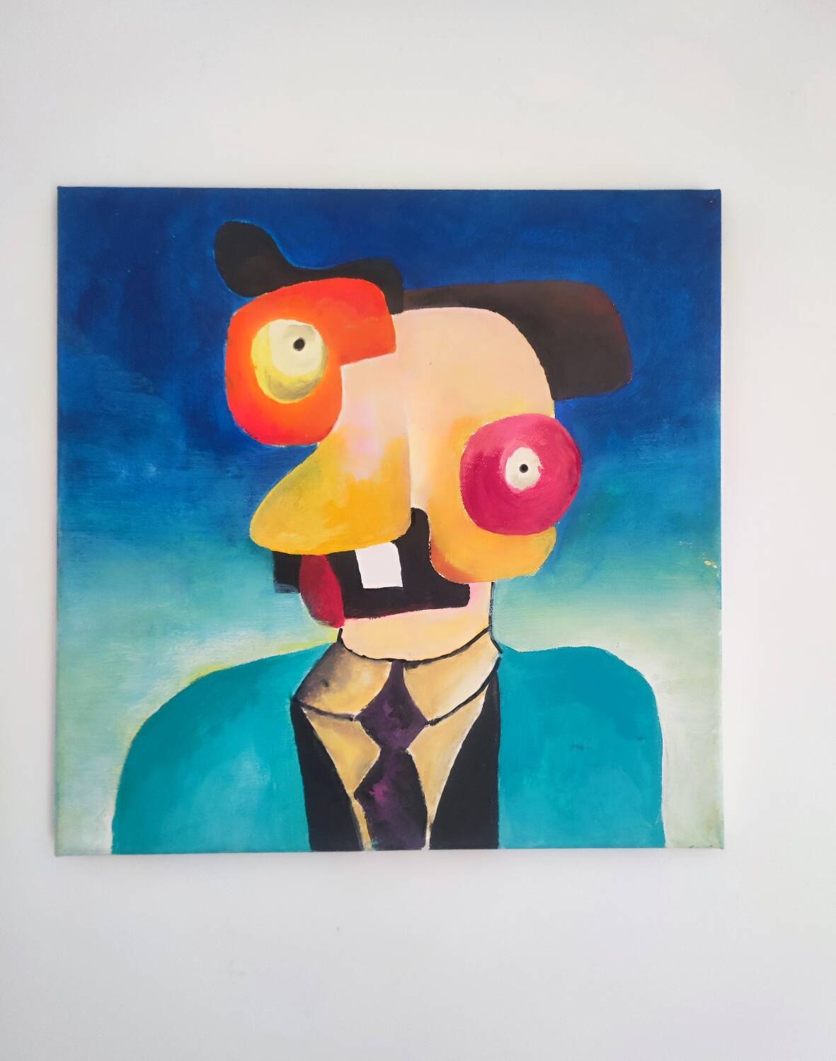 Abstract monster painting