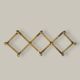 Brass accordion coat rack