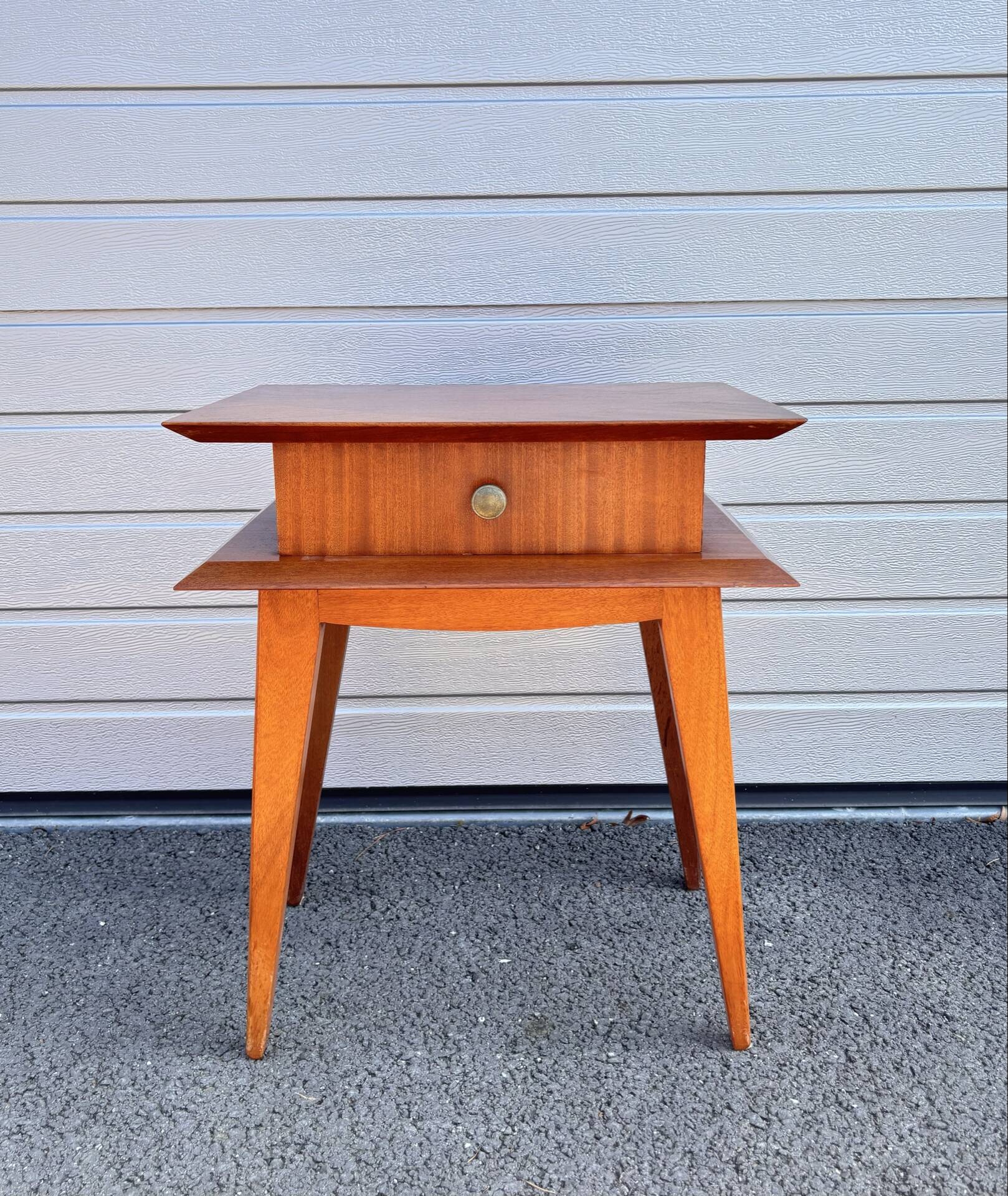 Vintage Scandinavian bedside table in wood – 1960s/70s