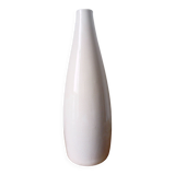 off-white/cream crackled glaze ceramic vase
