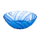 Saladier en verre bleu