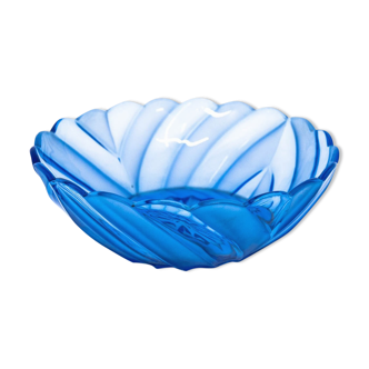 Blue glass bowl