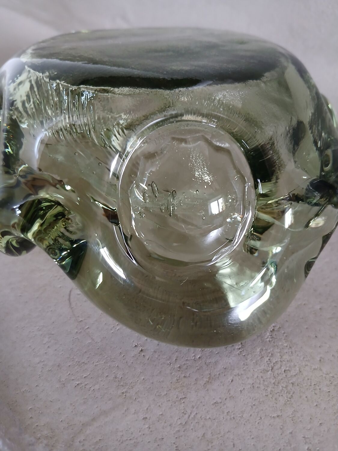 Vintage blown glass ashtray