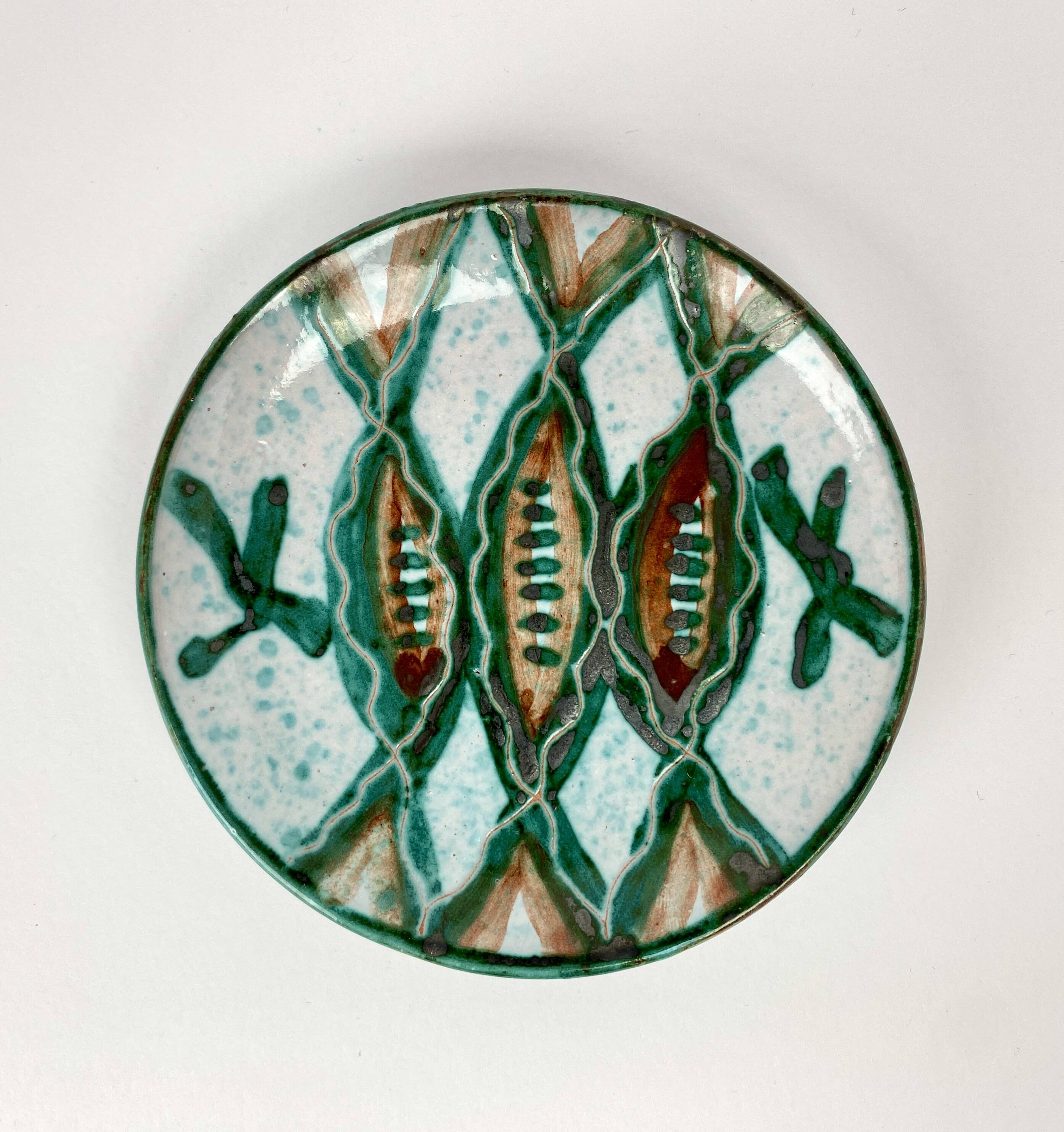 Rare Cup & Saucer Signed Humbert Pittari Vallauris Vintage