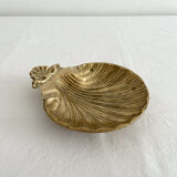 Vintage bronze shell ashtray