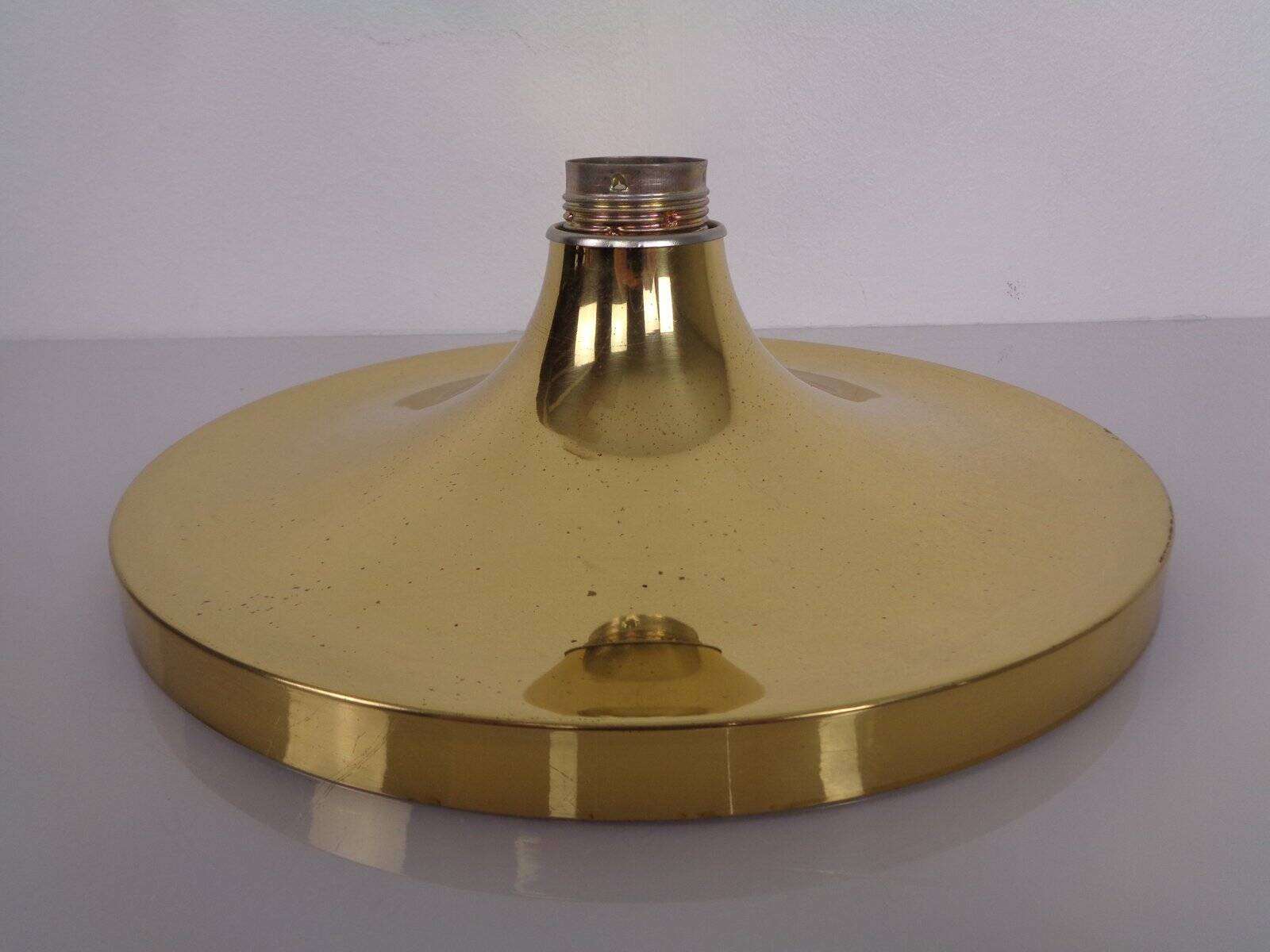 Space Age Golden Wall Lamp from Doria Leuchten, 1960s