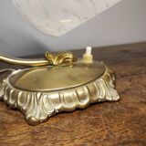 Desk lamp art deco glass Clichy