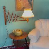Vintage Le Klint scissor lamp in oak from the 1960s