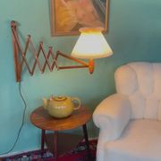 Lampe à ciseaux Le Klint vintage en chêne des années 1960