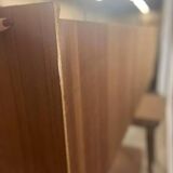 Canapé / canapé vintage en cuir noir martin stoll