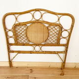Vintage rattan headboard