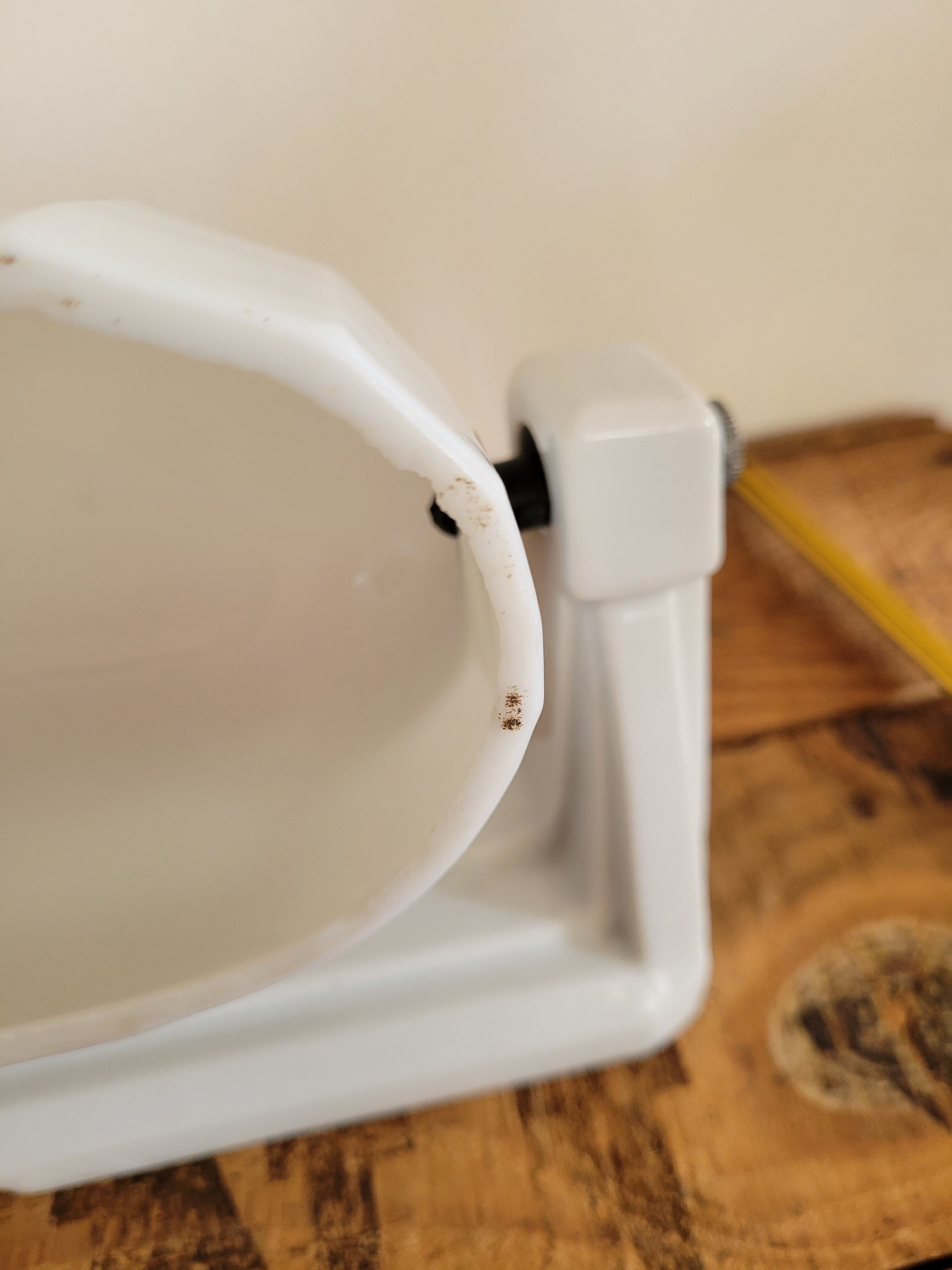 Porcelain and opaline wall lamp