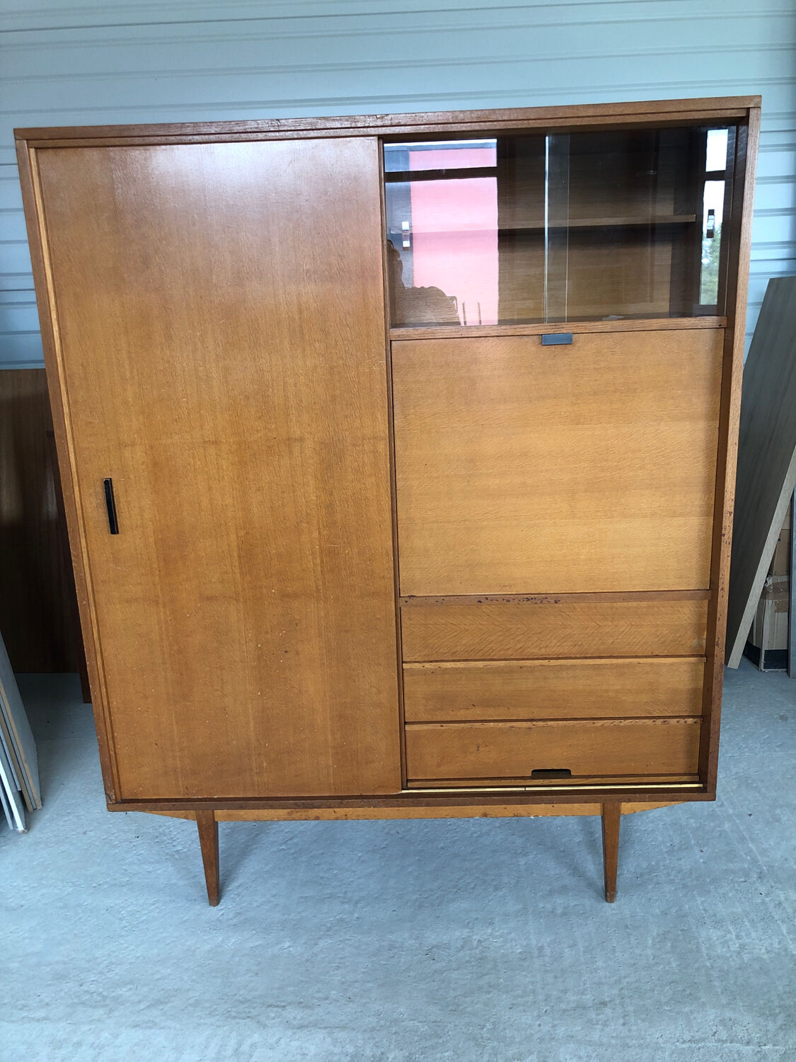 Vintage teak secretary from the 60s