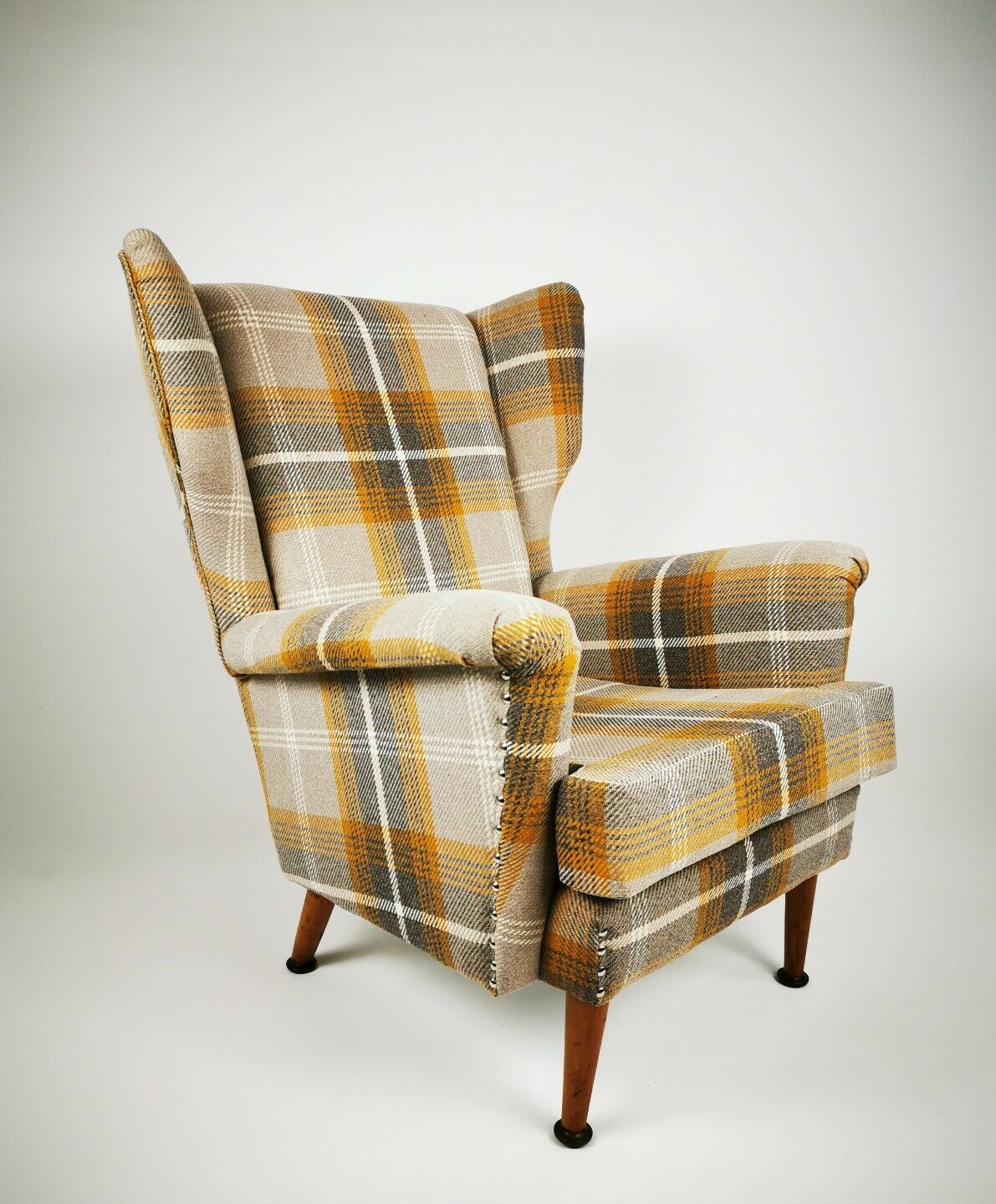 1950's wing back armchair and sofa